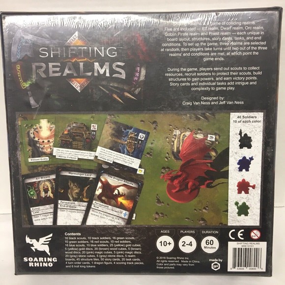 Board game Shifting Realms By Soaring Rhino Fantasy Goblin Pirate New sealed - Picture 4 of 15